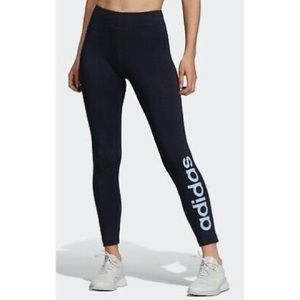 ADIDAS Navy Cotton Legging size large